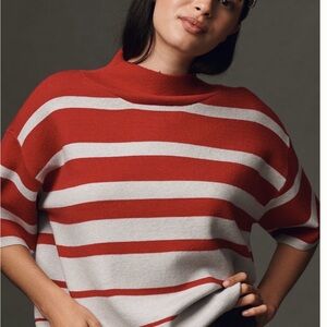 Maeve Red Striped Sweater